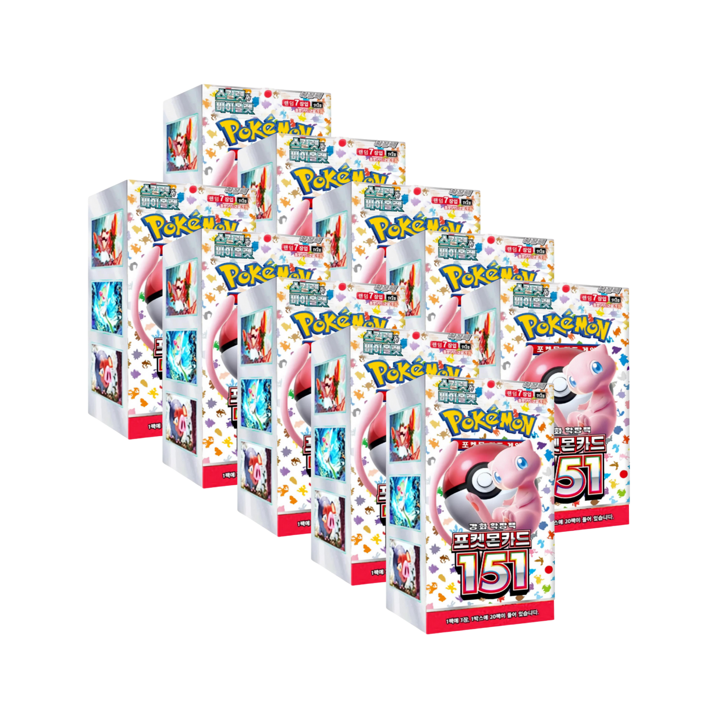 10 Boxes Korean Pokémon 151 Booster Boxes