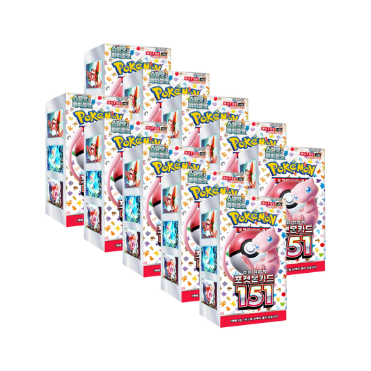 10 Boxes Korean Pokémon 151 Booster Boxes