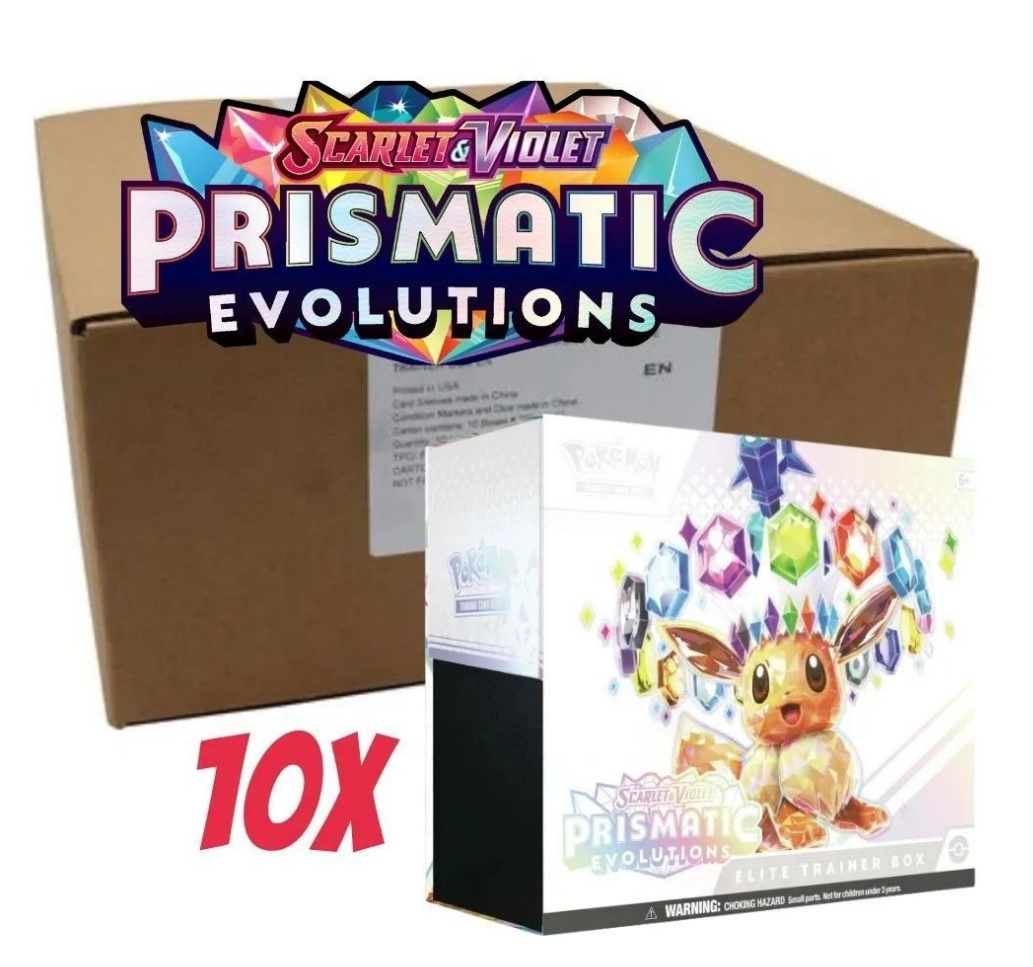 Prismatic Evolutions ETB Case (10 ETBs)