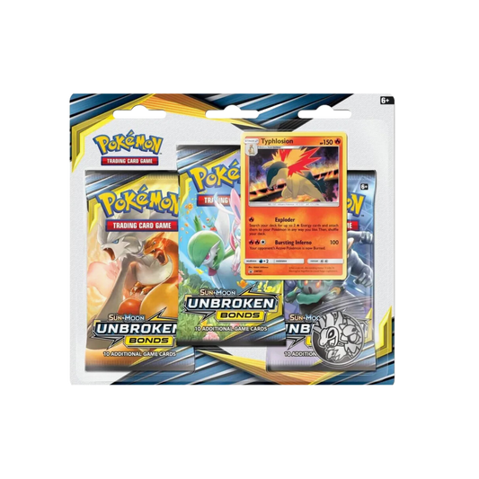 Unbroken Bonds 3 Pack Blister (Typhlosion)